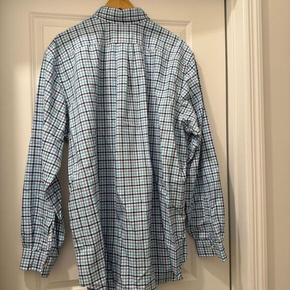 Ralph Lauren  checkered Long Sleeve Button Front Shirt Size 2XLT - Picture 6 of 6
